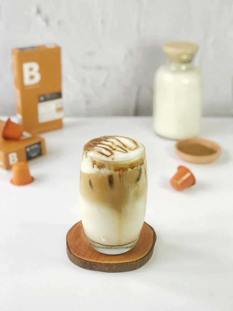 Spiced Caramel Iced Latte